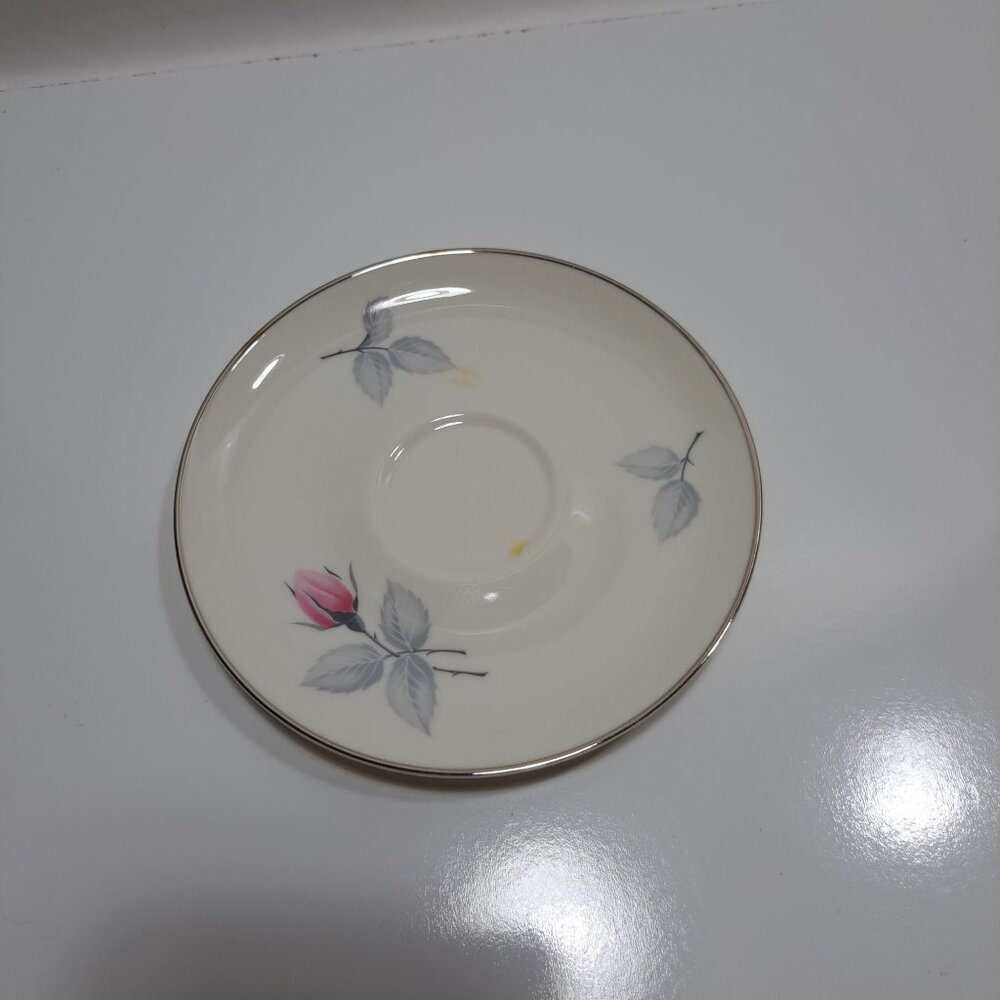 Bridal Rose Syracuse China Saucer With Floral Design